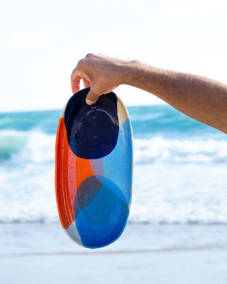 Pintor - Serving Platter L blue orange