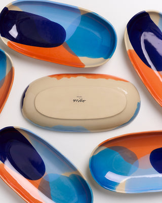 Pintor - Serving Platter M blue orange