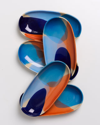 Pintor - Serving Platter M blue orange