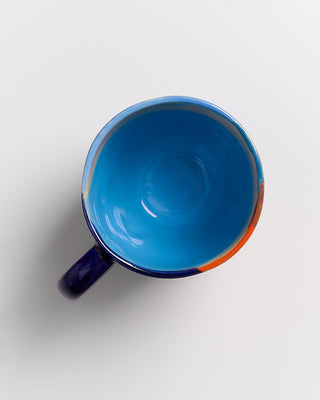 Pintor Tasse groß blau orange