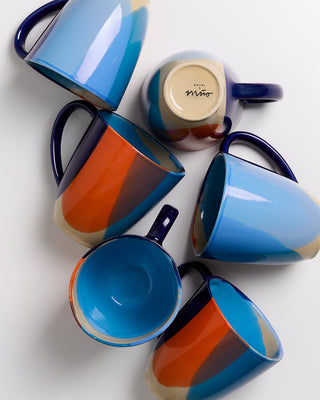 Pintor mug large blue orange