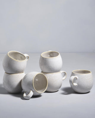 Areia - Set of 6 Mugs small sand