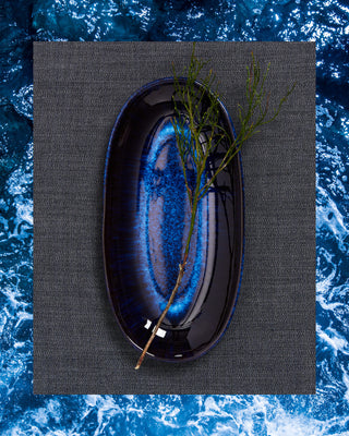 Melides - Serving Platter L deepseablue