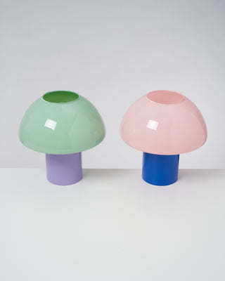 Cogumelo - Glass lamp mint lilac