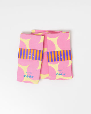 Dishtowel pink yellow