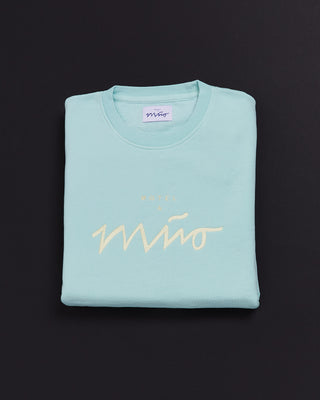 Sweatshirt Men aqua gelb